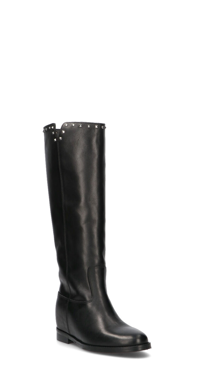 PHIL MELVIS Stivale donna nero in pelle