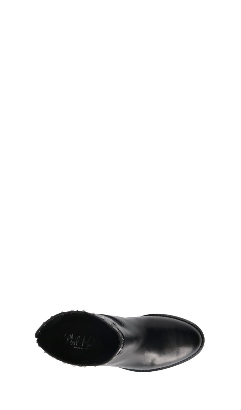PHIL MELVIS Stivale donna nero in pelle
