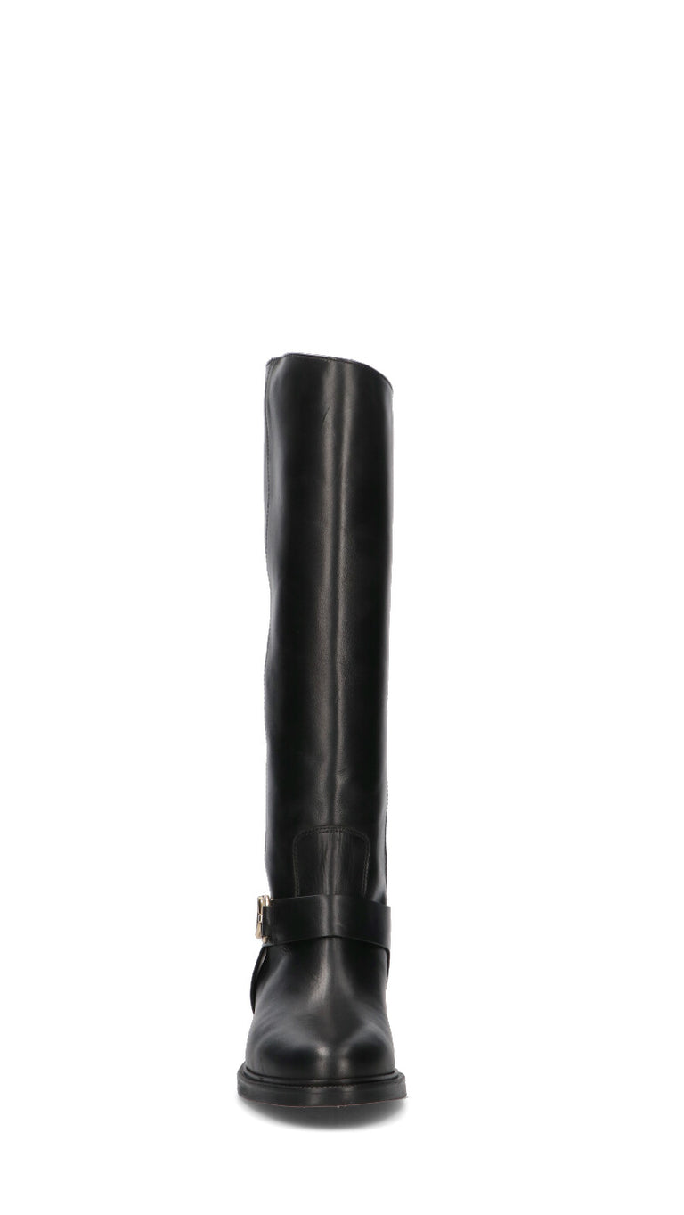 PHIL MELVIS Stivale donna nero in pelle