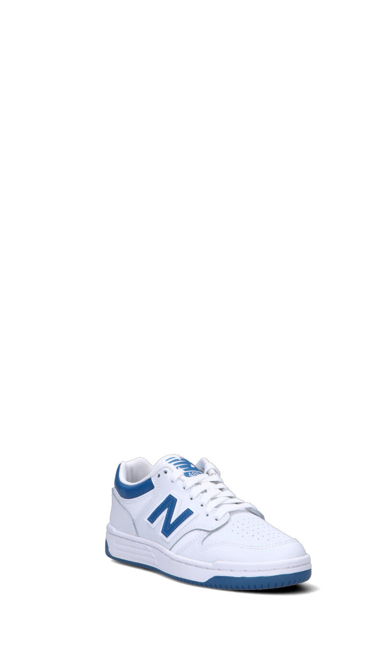 NEW BALANCE Sneaker ragazzo bianca/azzurra in pelle