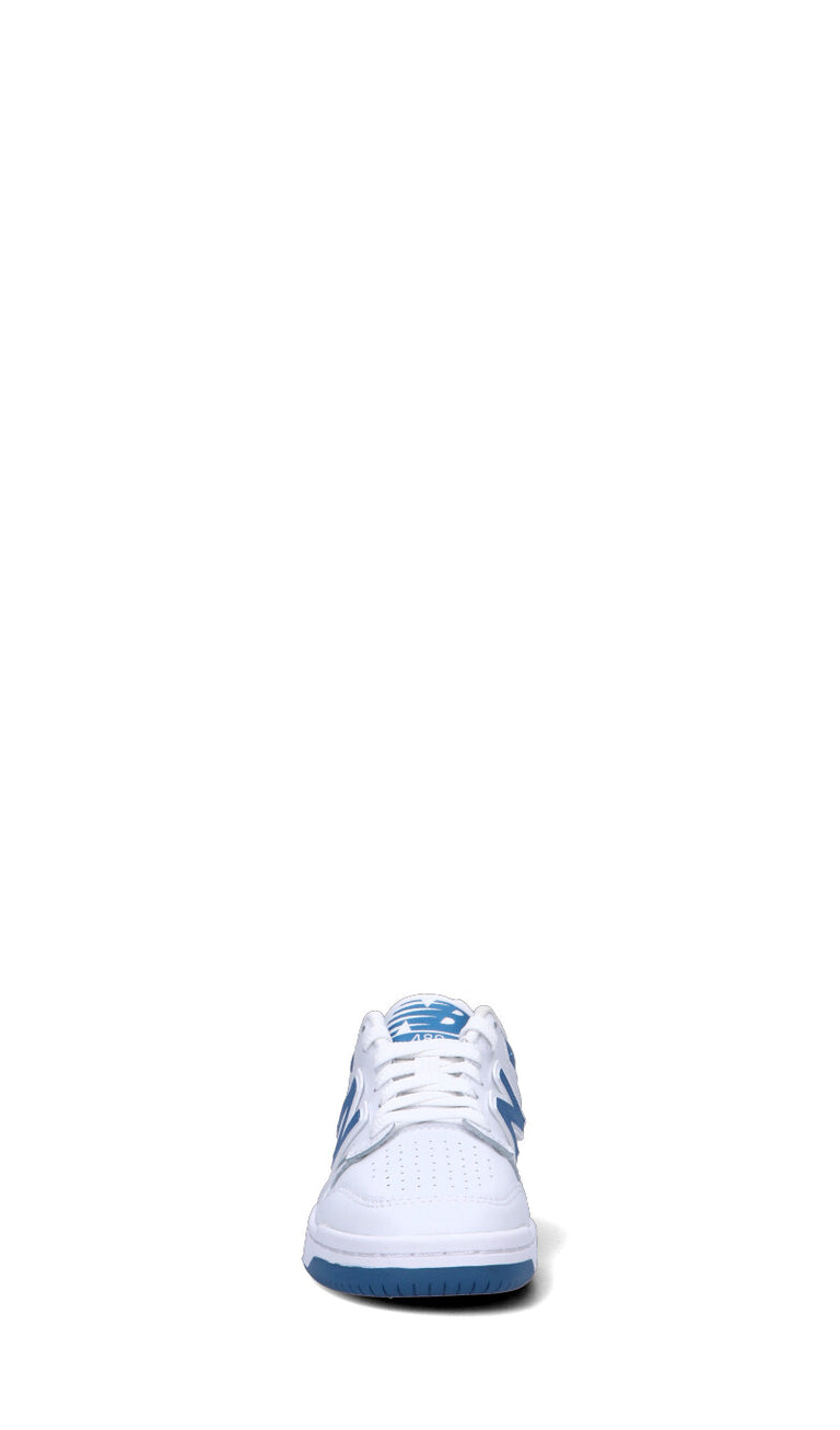 NEW BALANCE Sneaker ragazzo bianca/azzurra in pelle