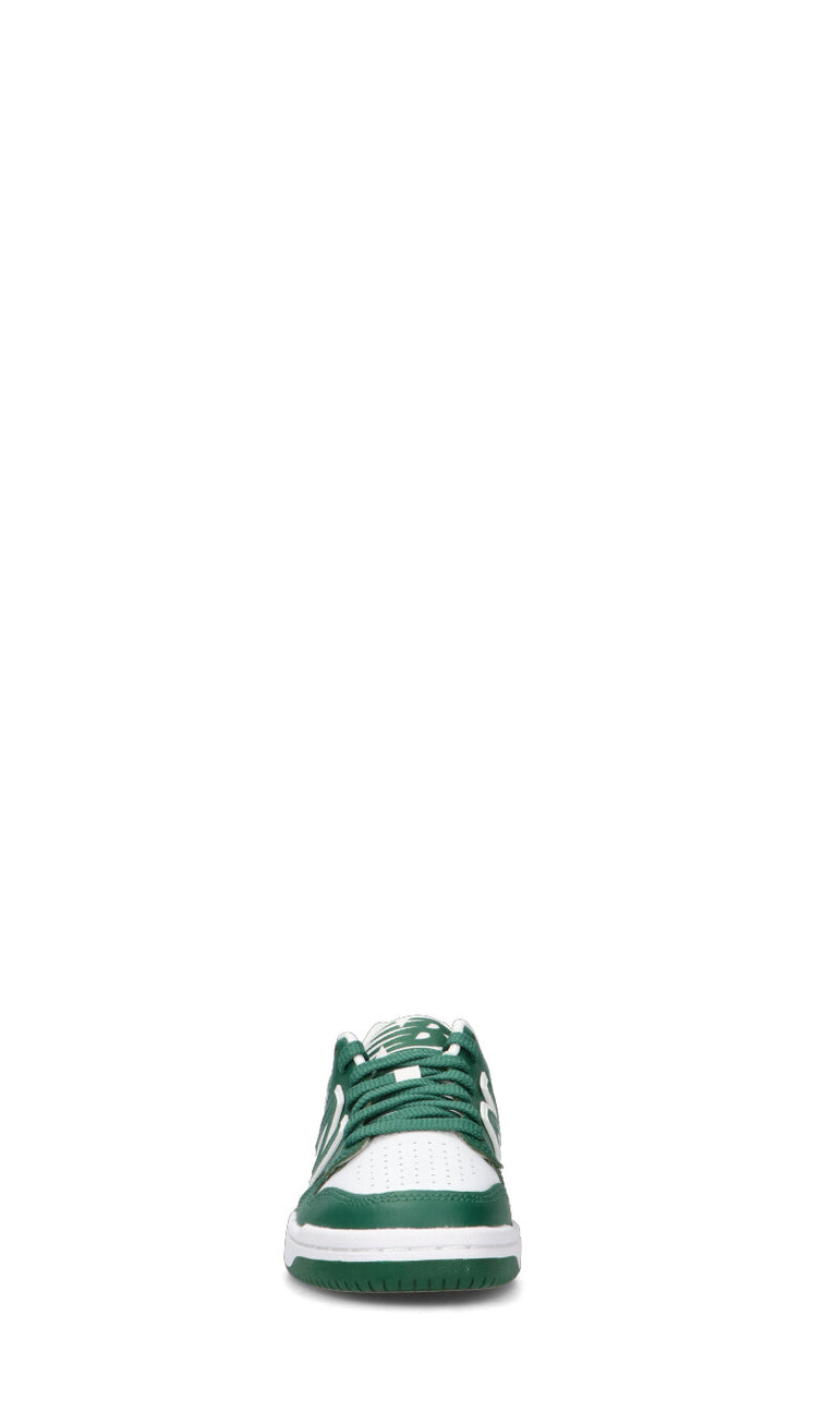 NEW BALANCE 480 Sneaker ragazzo verde/bianca in pelle
