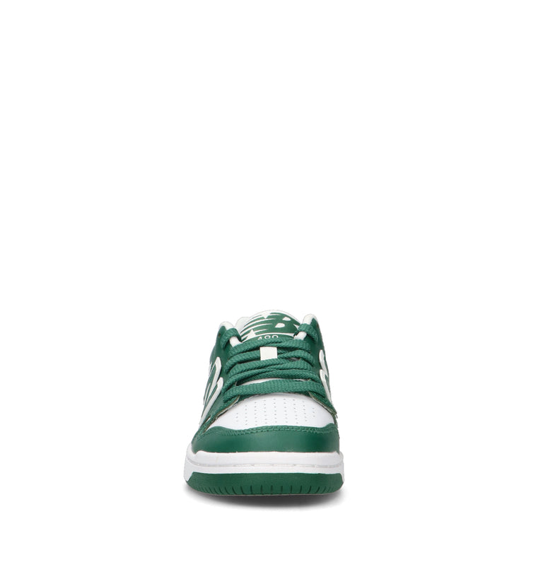 NEW BALANCE 480 Sneaker ragazzo verde/bianca in pelle
