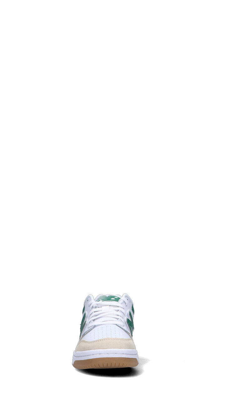 NEW BALANCE - 480 Sneaker ragazzo bianca/verde in pelle