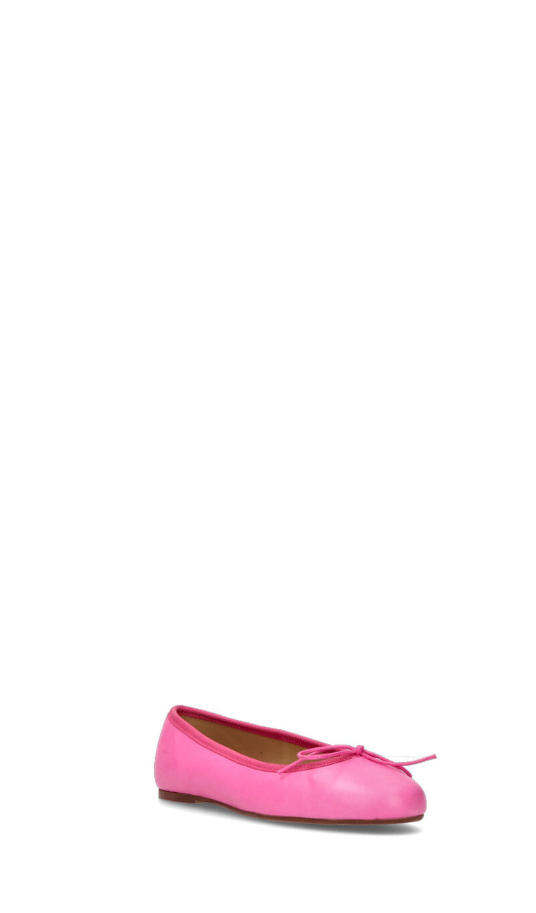 RABARBARO Ballerina donna fucsia in pelle