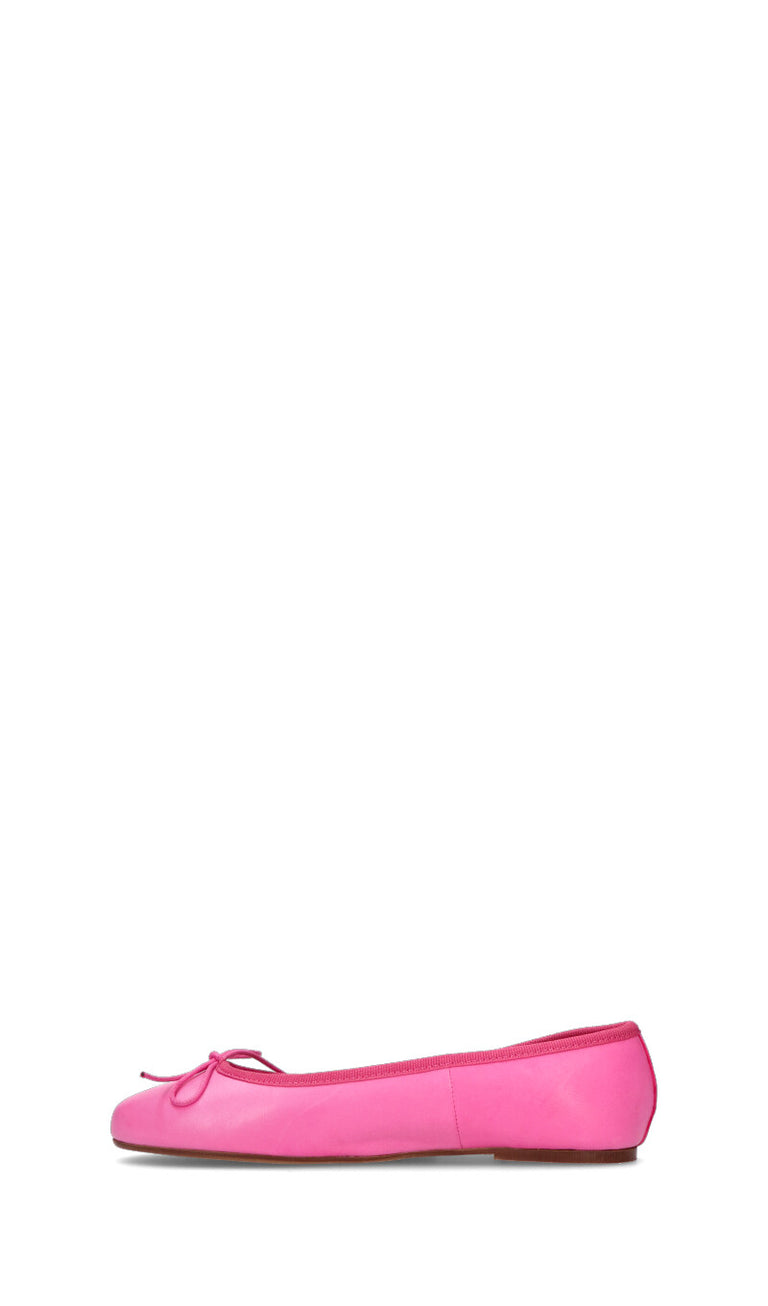 RABARBARO Ballerina donna fucsia in pelle