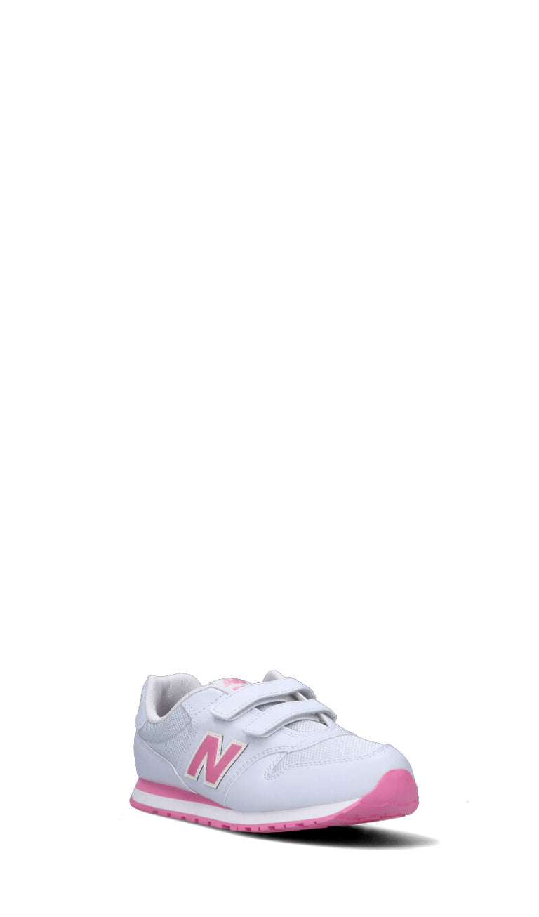 NEW BALANCE 500 Sneaker ragazza bianca/rosa
