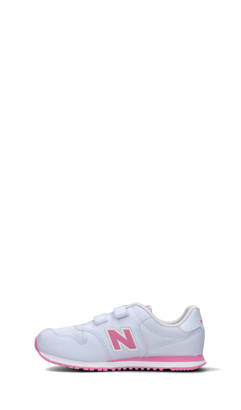 NEW BALANCE 500 Sneaker ragazza bianca/rosa