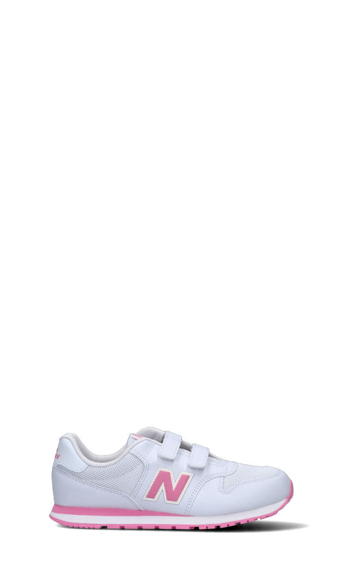NEW BALANCE 500 Sneaker ragazza bianca/rosa