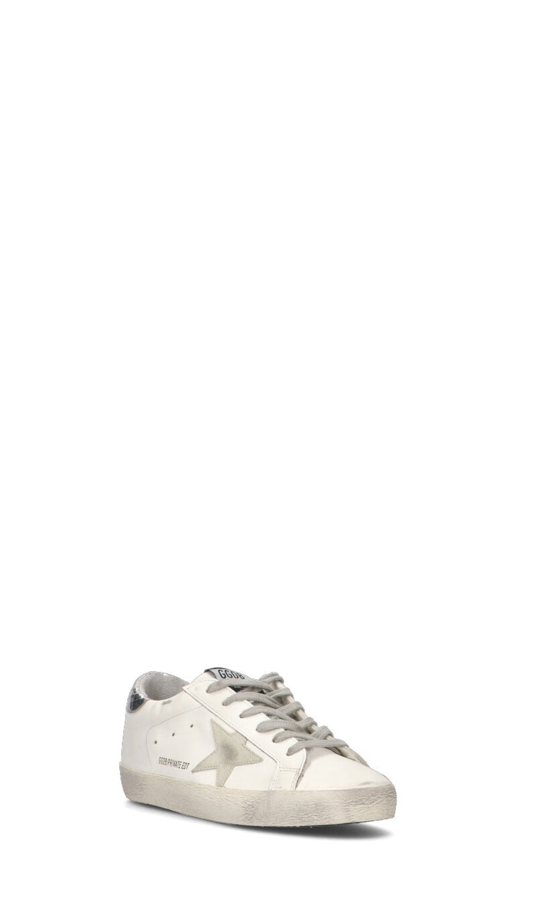 GOLDEN GOOSE - SUPERSTAR Sneaker donna bianca/argento in pelle