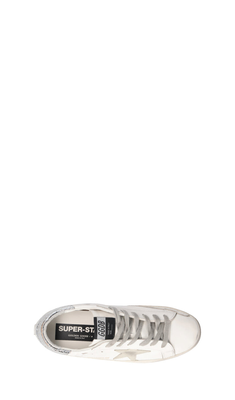 GOLDEN GOOSE - SUPERSTAR Sneaker donna bianca/argento in pelle