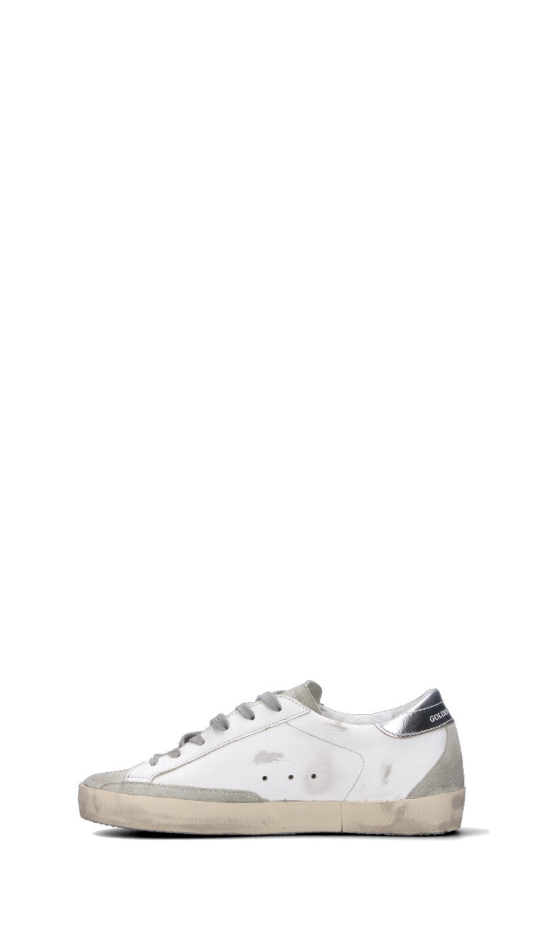 GOLDEN GOOSE Sneaker donna bianca/argento/rosa in pelle