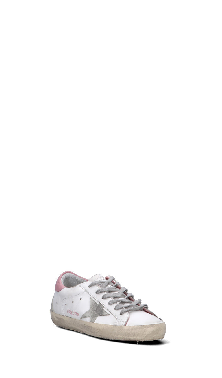 GOLDEN GOOSE SUPERSTAR Sneaker donna bianca/rosa in pelle