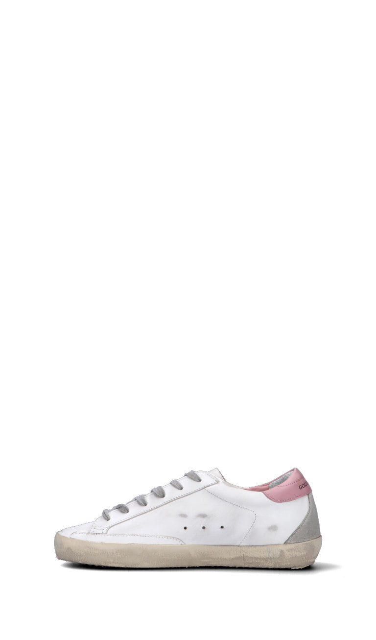 GOLDEN GOOSE SUPERSTAR Sneaker donna bianca/rosa in pelle