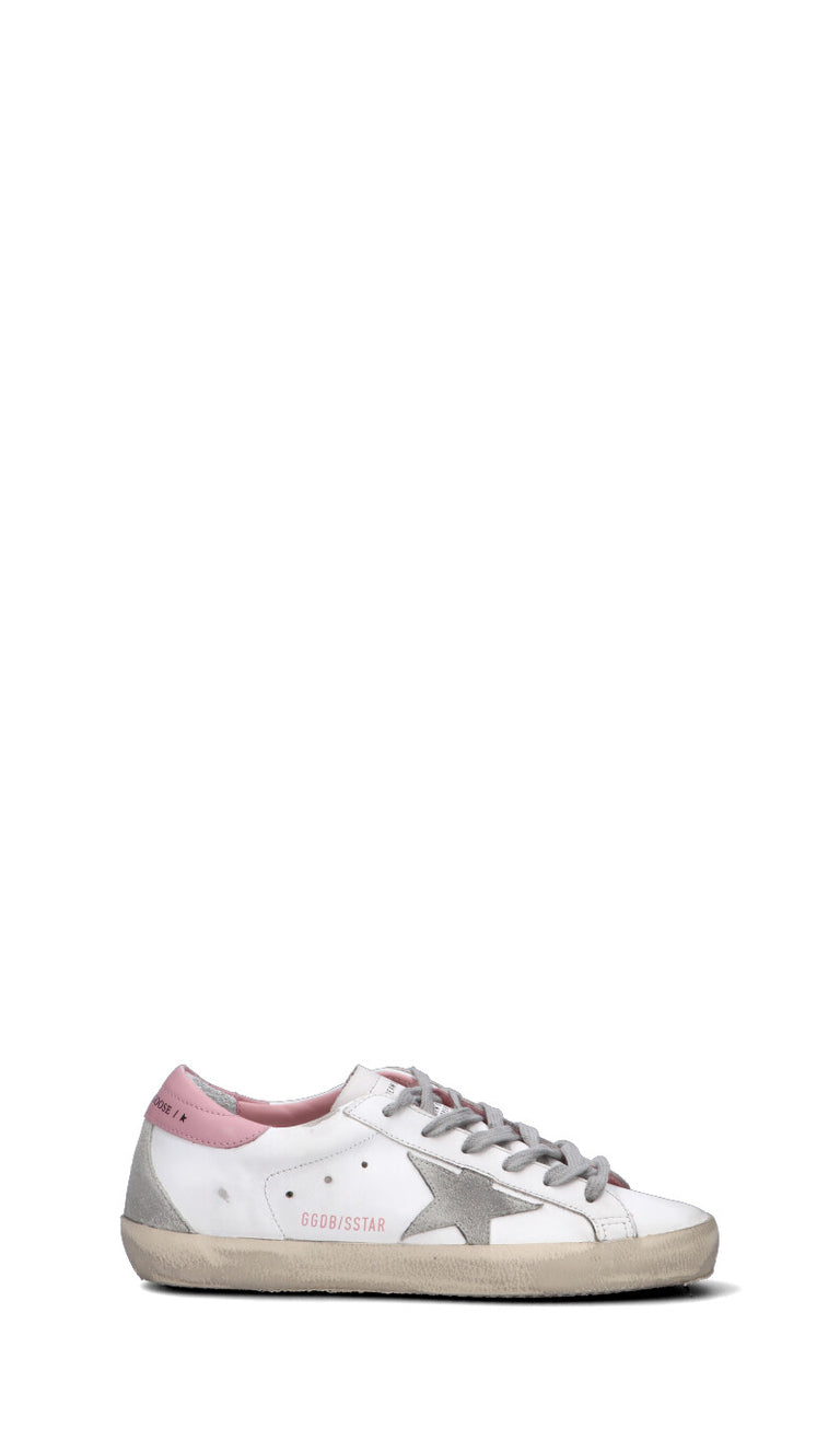 GOLDEN GOOSE SUPERSTAR Sneaker donna bianca/rosa in pelle