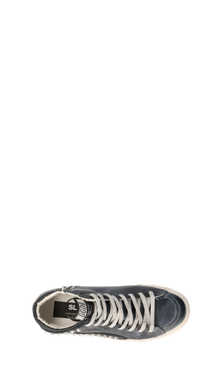 GOLDEN GOOSE SLIDE CLASSIC Sneaker donna nera in pelle