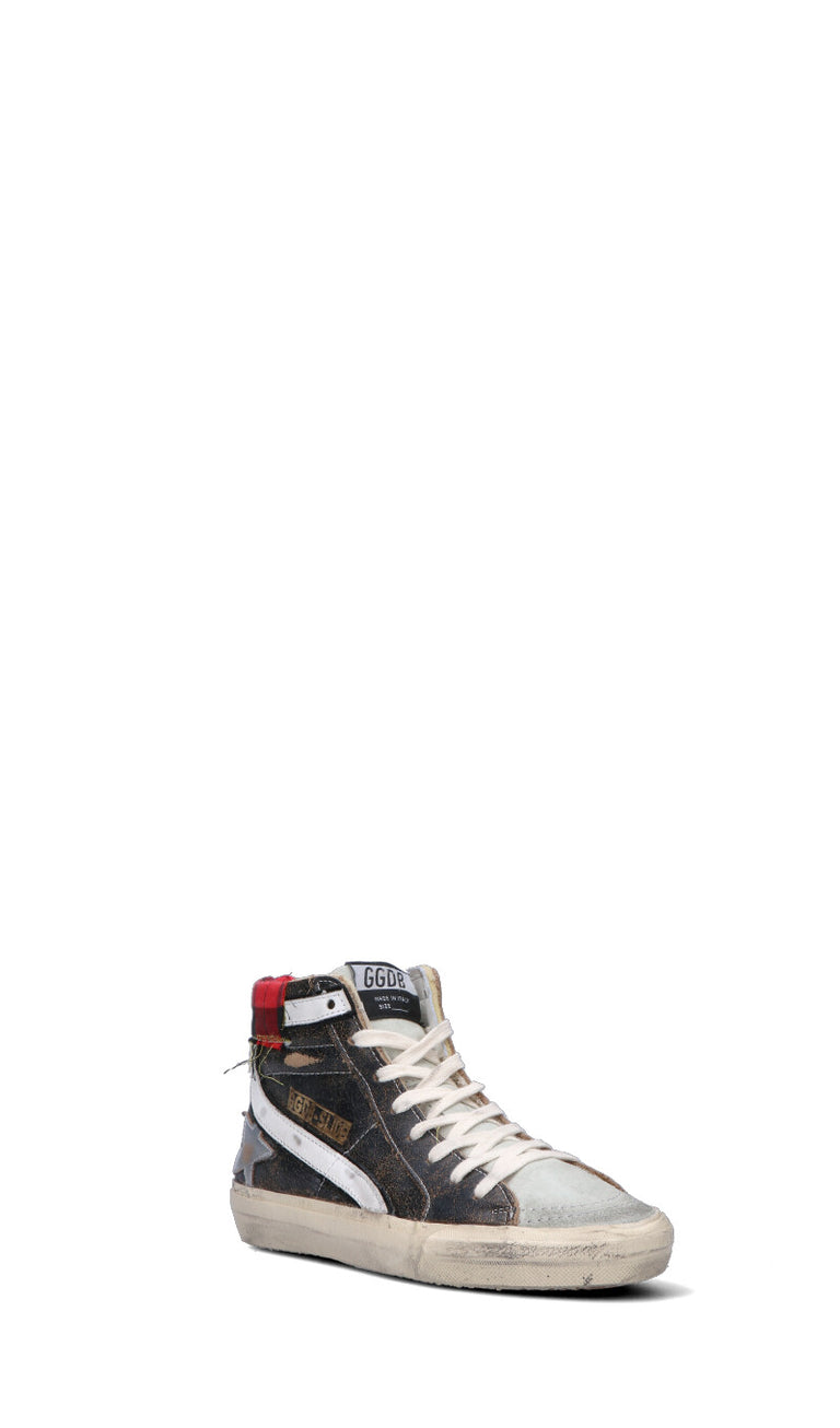 GOLDEN GOOSE SLIDE CLASSIC Sneaker donna marrone/bianca in suede