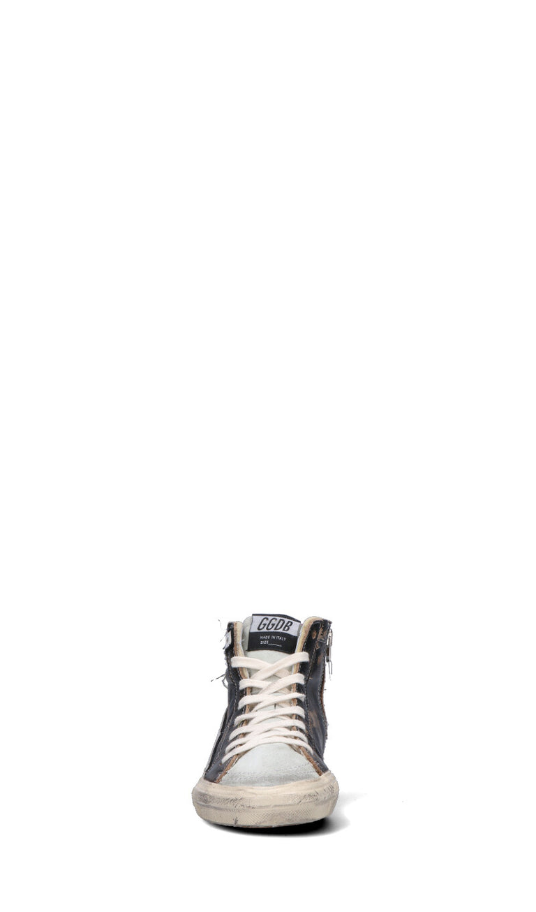 GOLDEN GOOSE SLIDE CLASSIC Sneaker donna marrone/bianca in suede