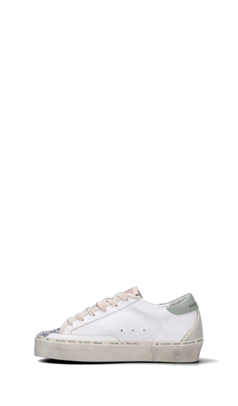 GOLDEN GOOSE HI STAR Sneaker donna bianca/gialla/verde in pelle