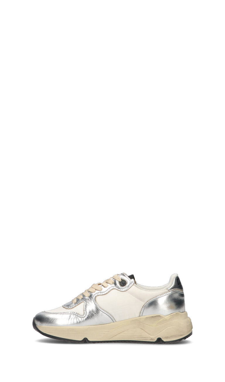 GOLDEN GOOSE - RUNNING SOLE Sneaker donna argento in pelle