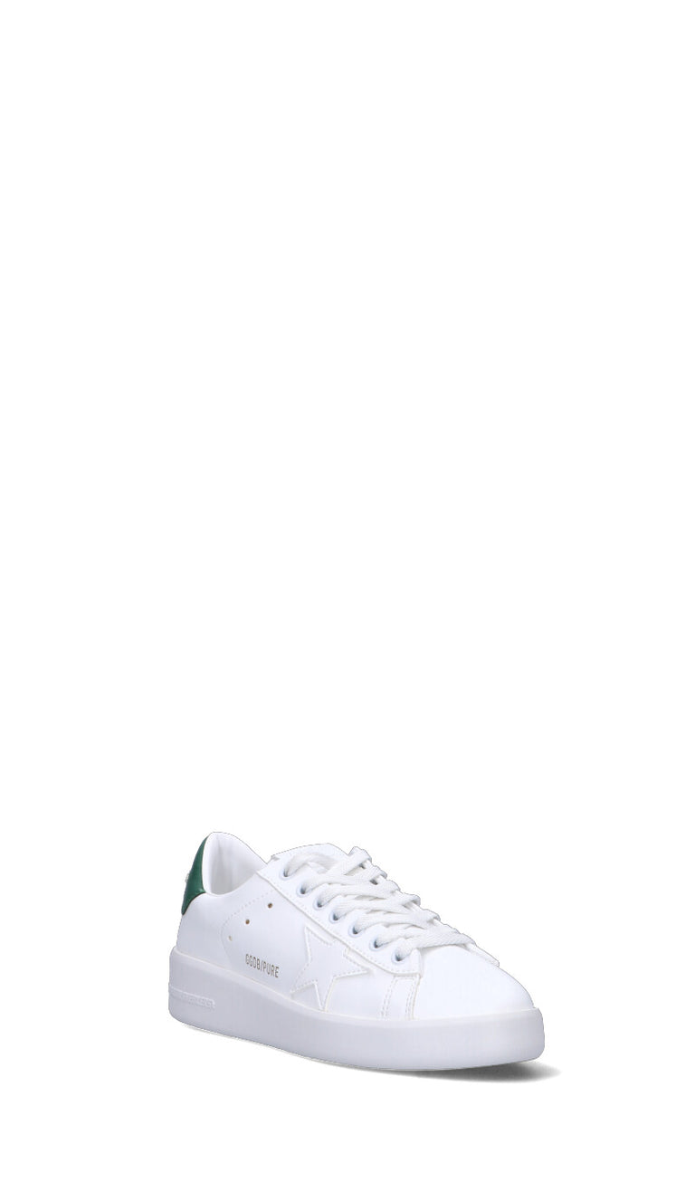 GOLDEN GOOSE PURE Sneaker donna bianca/verde in pelle