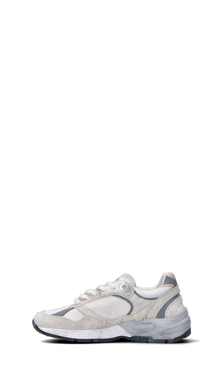 GOLDEN GOOSE Sneaker donna bianca/argento in pelle