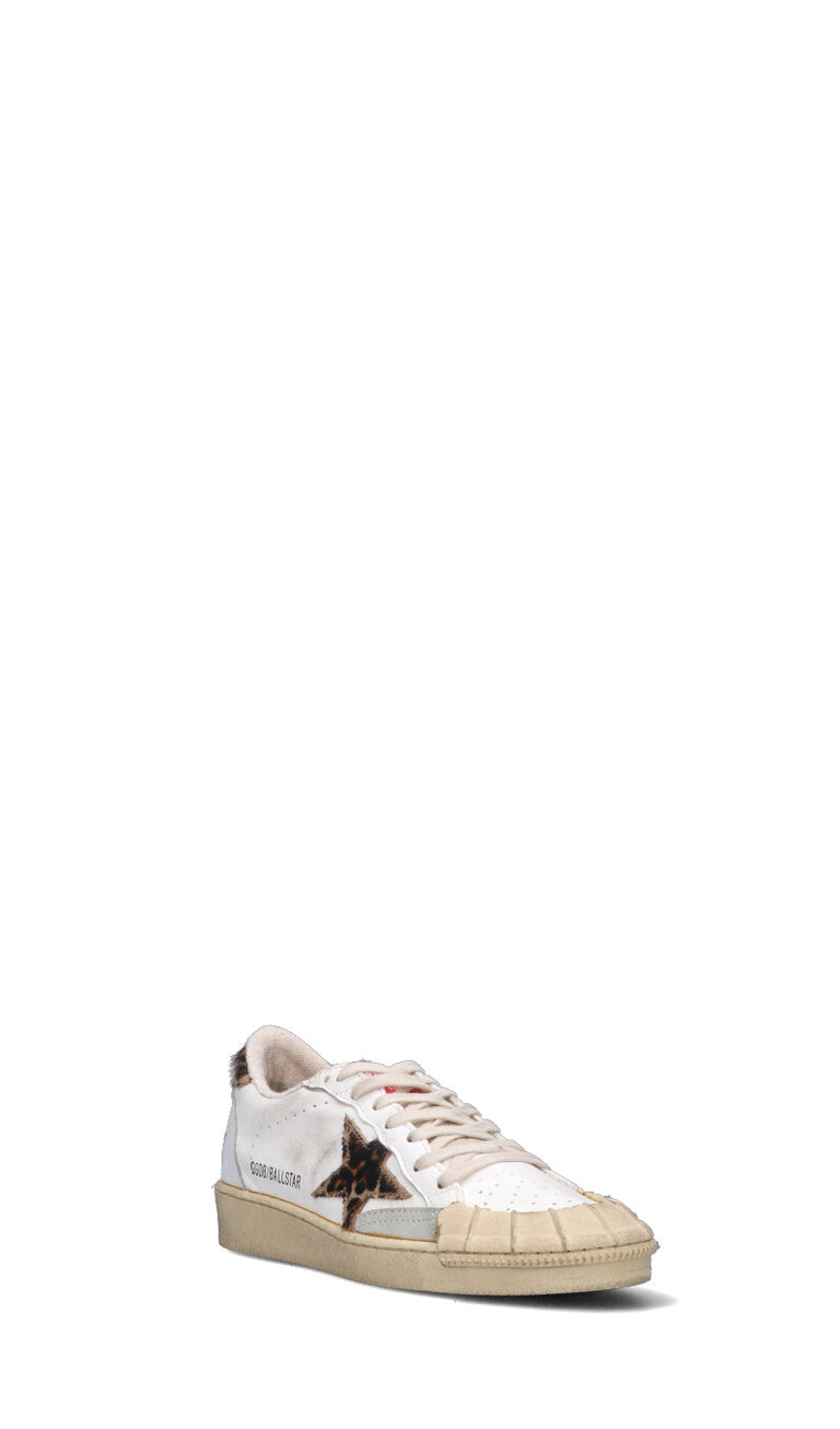 GOLDEN GOOSE - BALLSTAR TOPPA Sneaker donna bianca/maculata in pelle
