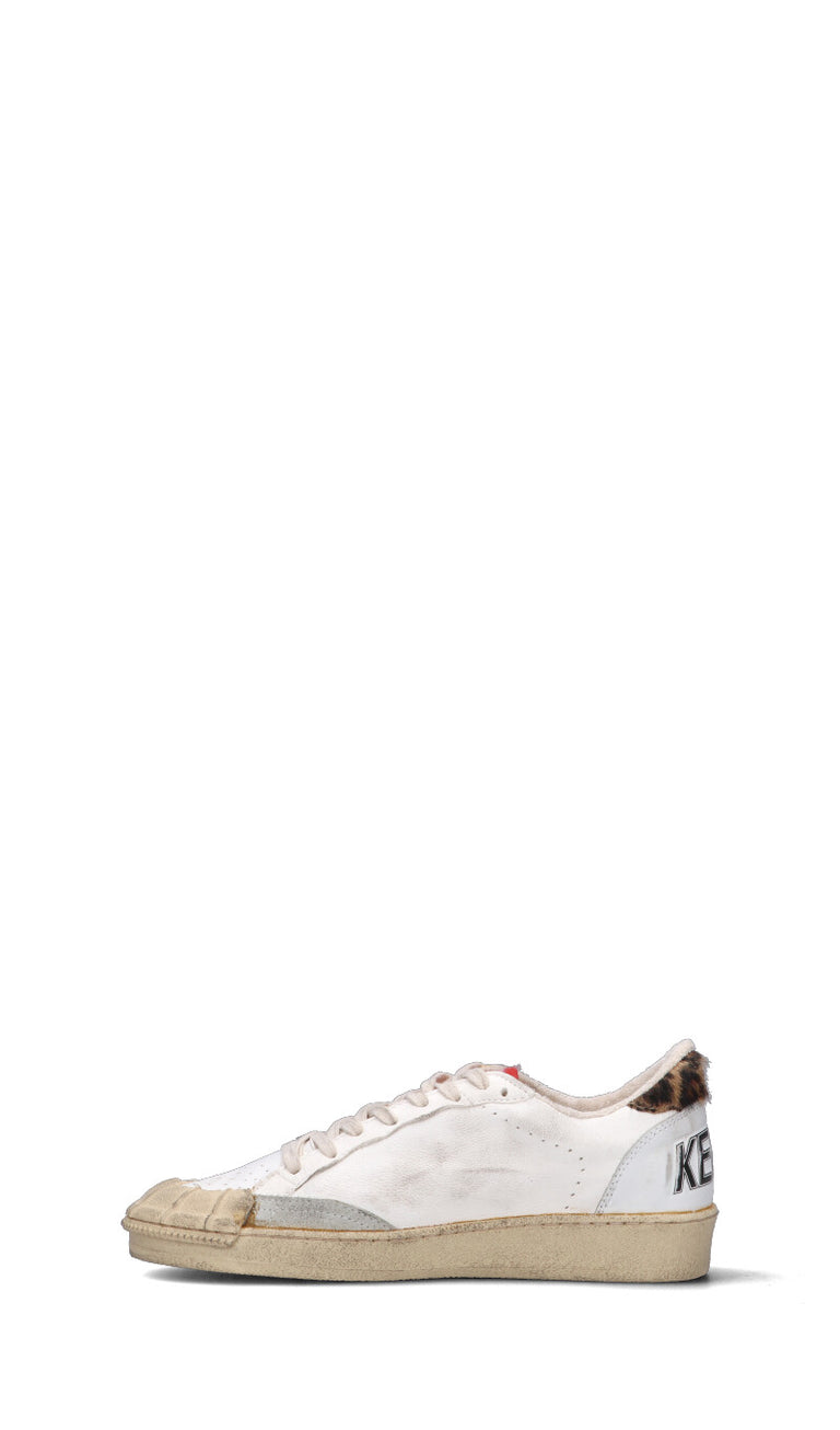 GOLDEN GOOSE - BALLSTAR TOPPA Sneaker donna bianca/maculata in pelle