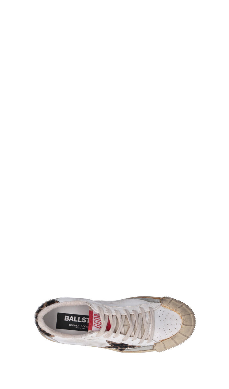GOLDEN GOOSE - BALLSTAR TOPPA Sneaker donna bianca/maculata in pelle