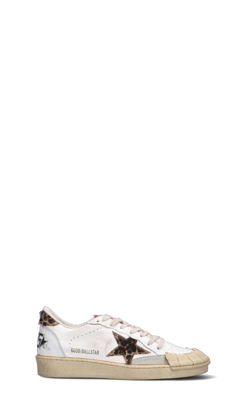 GOLDEN GOOSE - BALLSTAR TOPPA Sneaker donna bianca/maculata in pelle