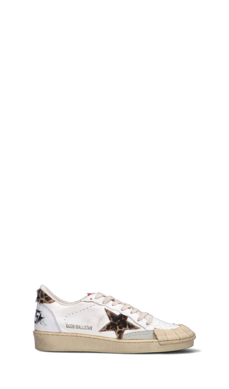 GOLDEN GOOSE - BALLSTAR TOPPA Sneaker donna bianca/maculata in pelle
