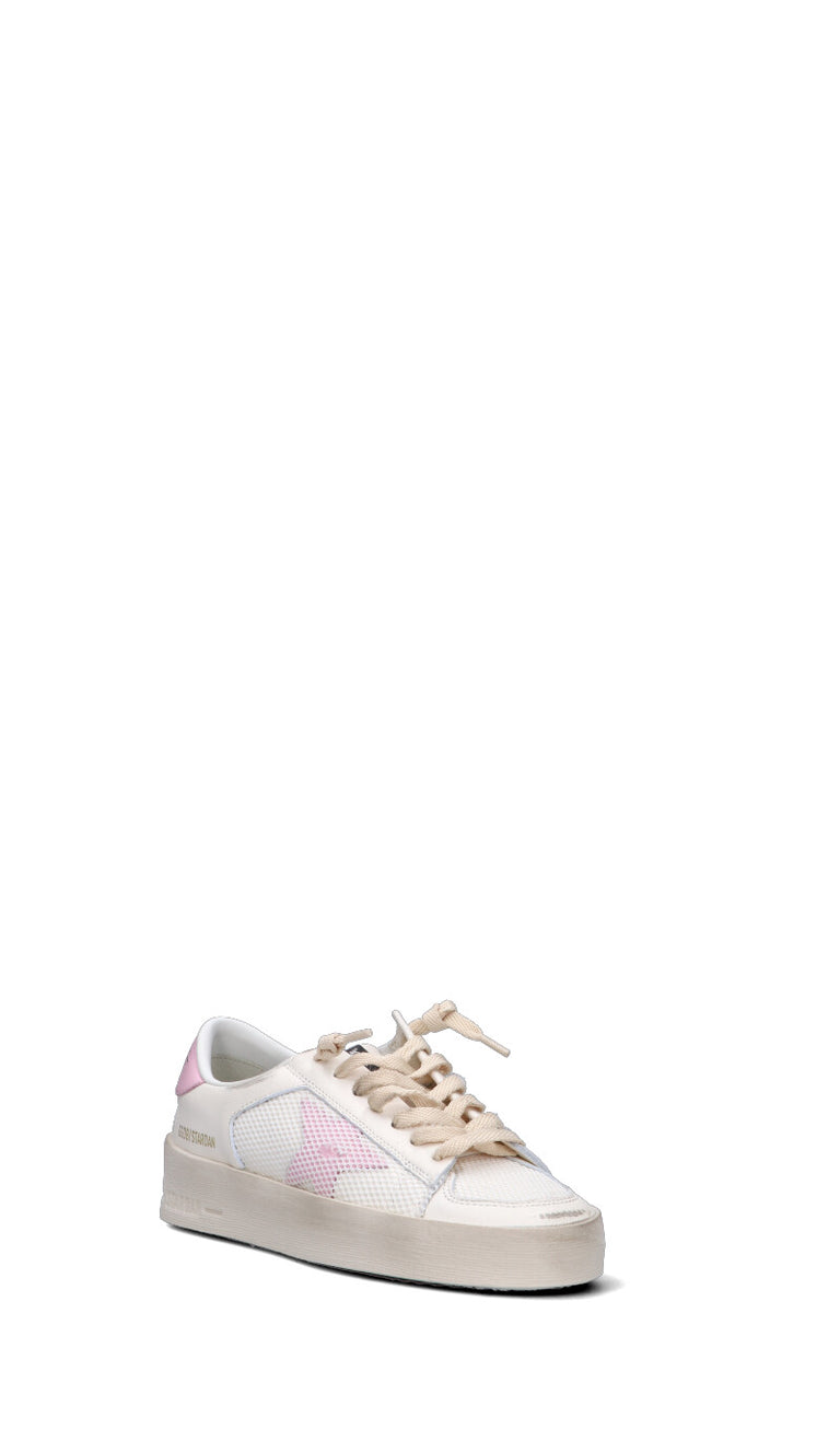 GOLDEN GOOSE STARDAN Sneaker donna bianca/rosa in pelle