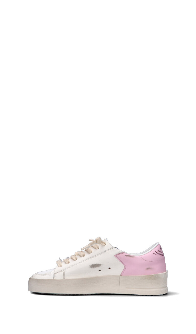GOLDEN GOOSE STARDAN Sneaker donna bianca/rosa in pelle