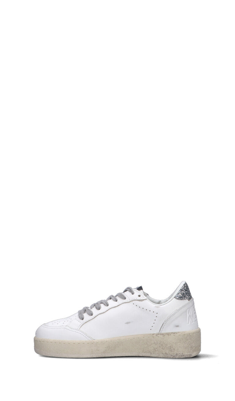 GOLDEN GOOSE - BALLSTAR 2 Sneaker donna bianca/argento in pelle
