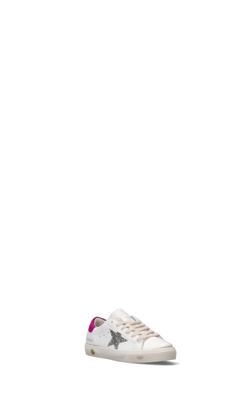 GOLDEN GOOSE Sneaker bimba bianca/fucsia in pelle