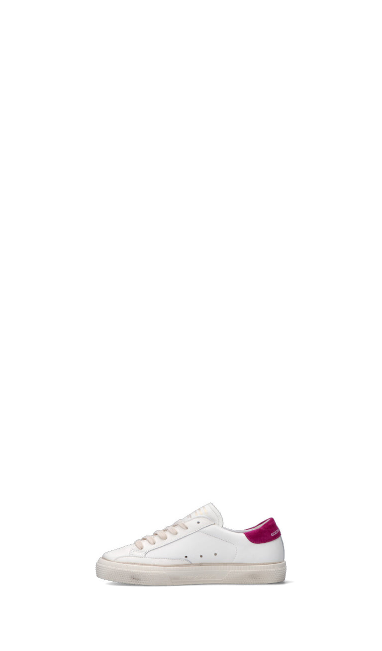 GOLDEN GOOSE Sneaker bimba bianca/fucsia in pelle