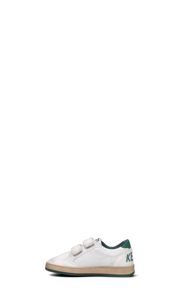 GOLDEN GOOSE BALL STAR STRAP Sneaker bimbo bianca/verde in pelle