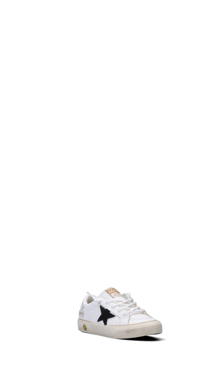 GOLDEN GOOSE Sneaker bimbo bianca/nera in pelle