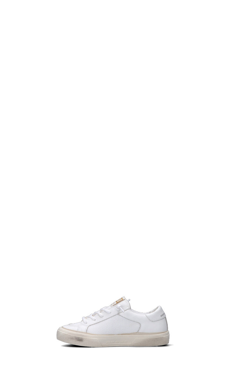 GOLDEN GOOSE Sneaker bimbo bianca/nera in pelle
