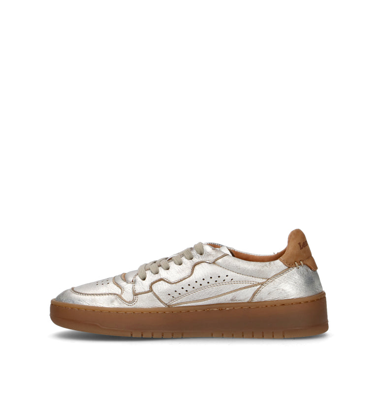 LEMARGO Sneaker donna argento in pelle