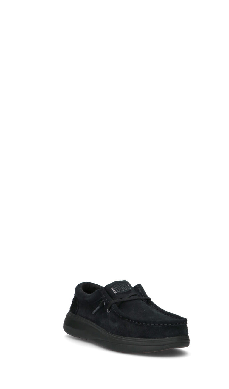 HEY DUDE Scarpa uomo nera in suede