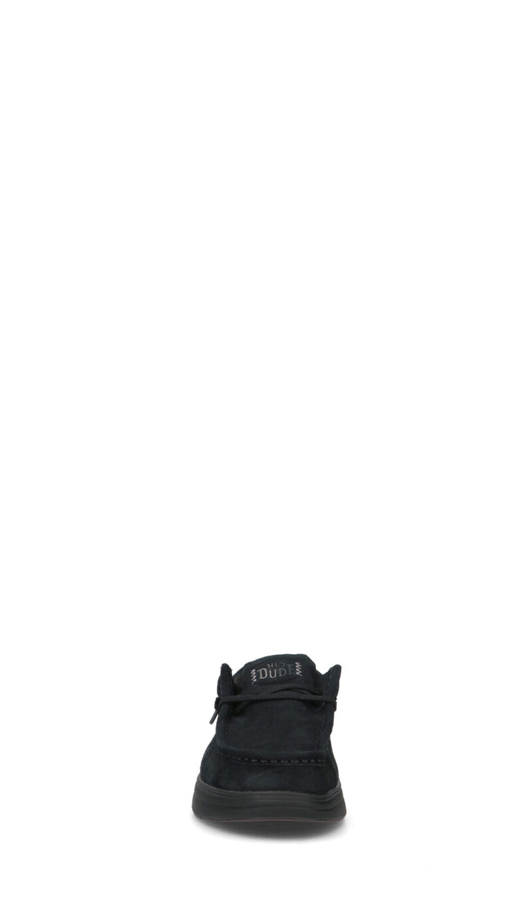 HEY DUDE Scarpa uomo nera in suede