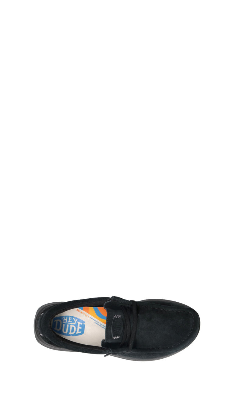 HEY DUDE Scarpa uomo nera in suede