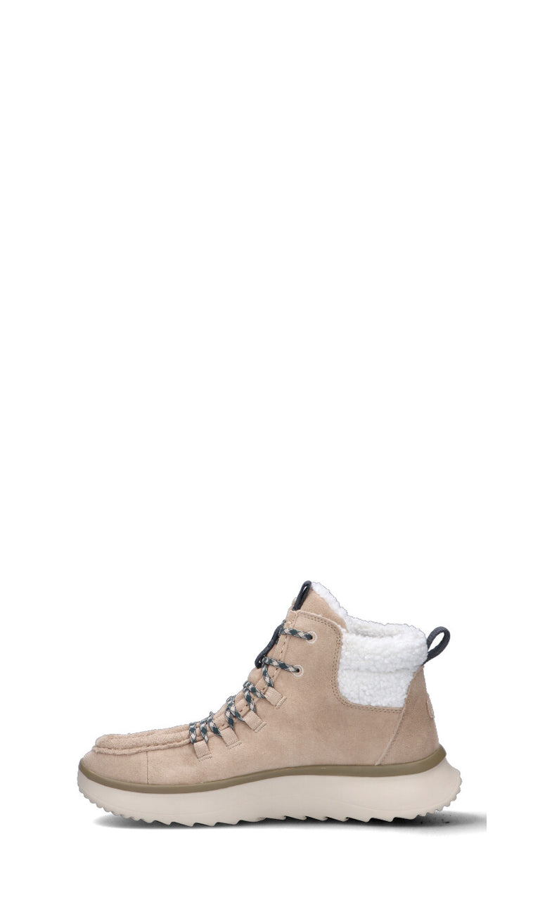 HEY DUDE Polacco donna beige in suede