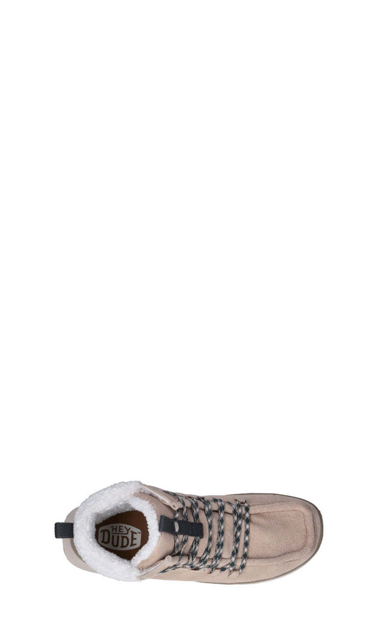 HEY DUDE Polacco donna beige in suede