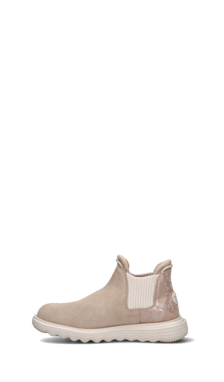HEY DUDE Beatles donna sabbia in suede