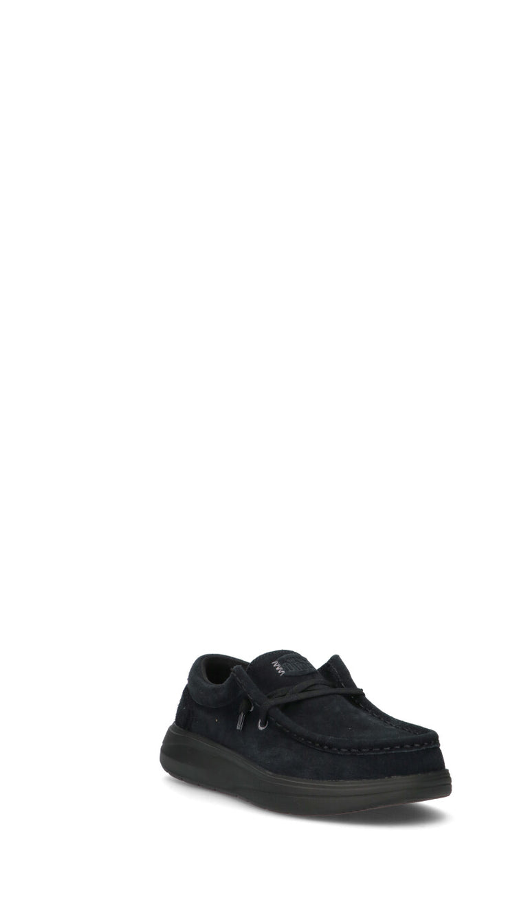 HEY DUDE Scarpa barca nera in suede