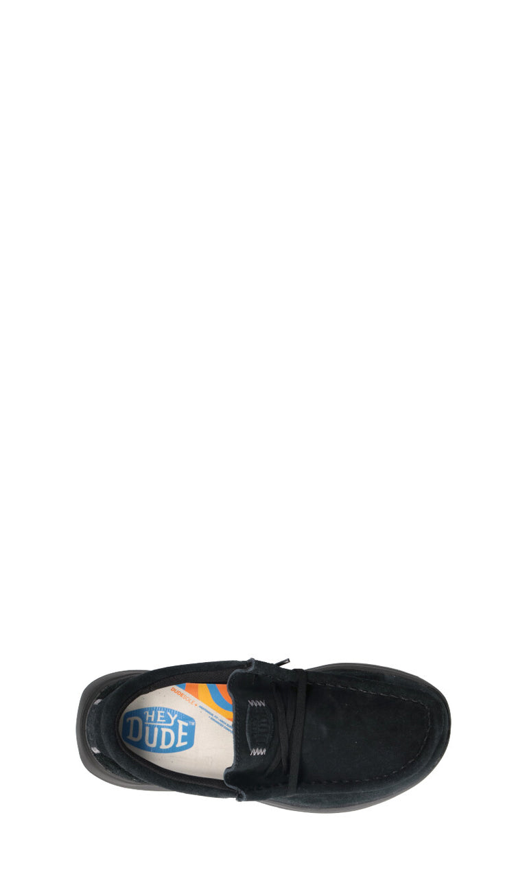 HEY DUDE Scarpa barca nera in suede
