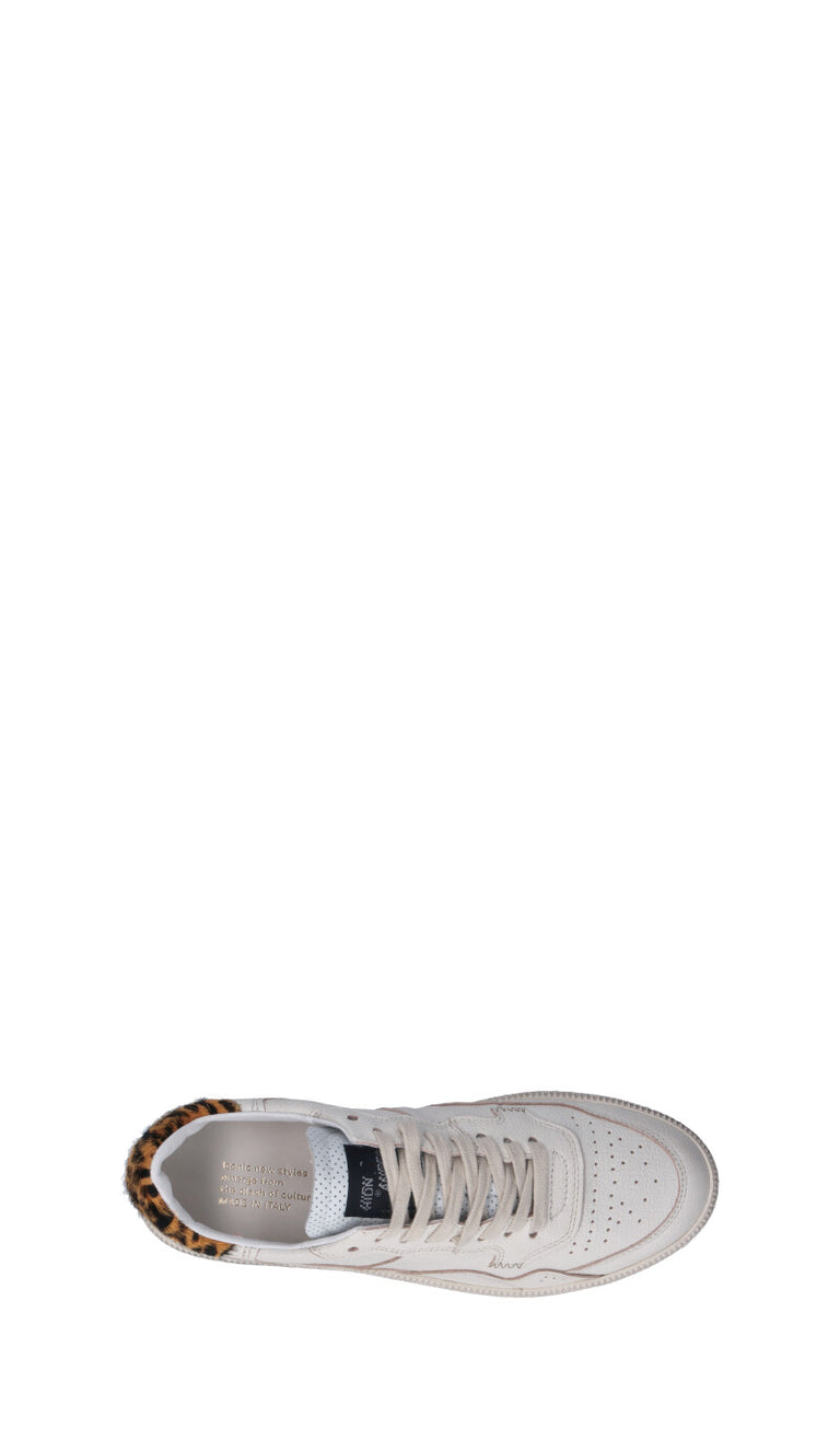 HIDNANDER Sneaker donna bianca/maculata in pelle