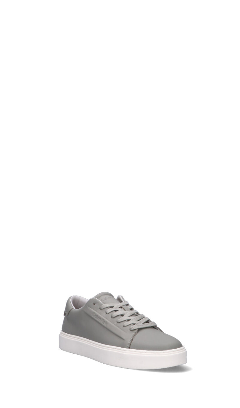CALVIN KLEIN Sneaker uomo grigia in pelle